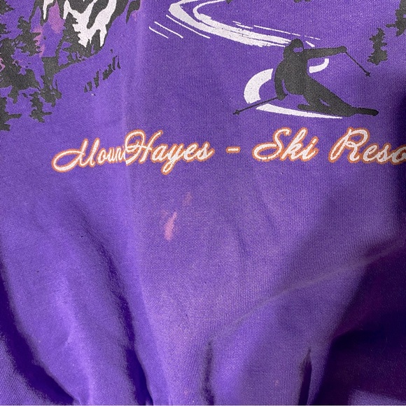 H&M Divided Purple Orange Oversized Crew Neck Alaska Sweatshirt XL - Picture 8 of 16